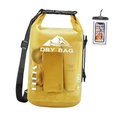 Waterproof Dry Bag for Men & Women – 10L/20L/30L/40L Roll Top 5L – Yellow