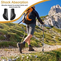 6 Pack Nordic Walking Poles Rubber Bumpers, Walking Poles Rubber Bumpers, Rubber Bump…
