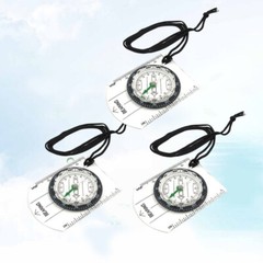 3Pcs Orienteering Compass for Off-road Work Hiking Outfit Metal