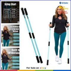 Weighted Walking Sticks 1.2lb Each Ergonomic Hiking Poles for Seniors Balance