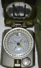 S&E Military Style Compass. Hunting, Hiking, Backwoods Exploring in case