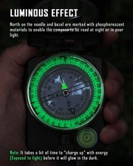 Waterproof Tactical Survival Compass with Lanyard – Impact Resistant & Accurate