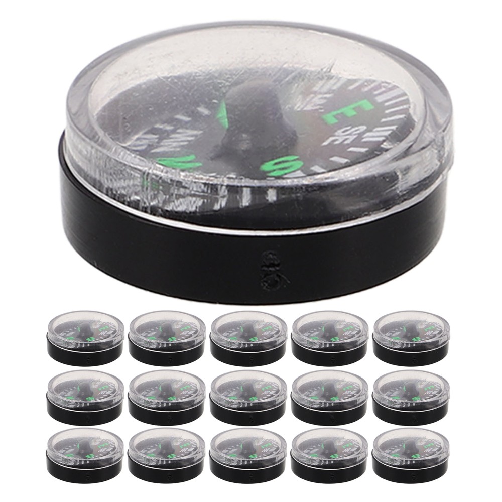 20Pcs Compact Mini Plastic Compass for Hiking Backpacking Outdoor Adventures