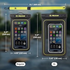Marine – IP68 Waterproof Phone Regular Black/Neon – 2 Pack – Regular 2 Pack