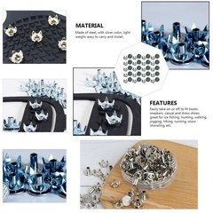 30 Set Ice Cleats Studs Spikes Replacement Snow Crampon Claw Point Nails Trac..
