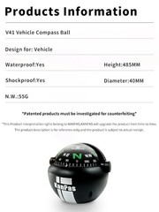 Dashboard Mount Auto Automobile Automotive Vehicle Car Boat Ball Compass Liquid