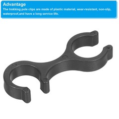 Trekking Pole Clips, 8Pcs Walking Stick Accessories Double Rod Buckle Connector