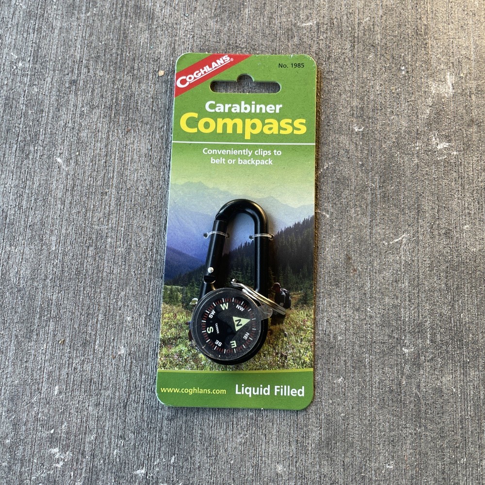 Coghlan’s Aluminum Carabiner Liquid Filled Compass