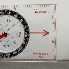 Vintage Silva System Compass with Ruler