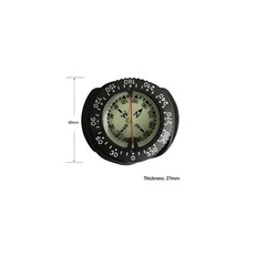 Bungee Compass Phosphorescent in Low Light Liquid-Filled 360-Degree Navigation