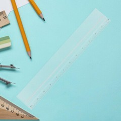 Ruler Measuring Tool Multi-function Rectangular Drawing Straight