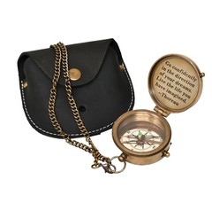 Go Confidently Engraved Compass Graduation Gift Boating Hiking Direction