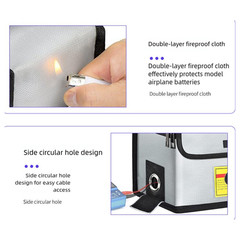 Fireproof Battery Storage Bag Explosionproof with Large Capacity Protection