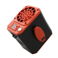 2400mAh Hanging Waist Fan with Power Bank LED Light Three Speed Cooling Device