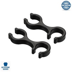 2Pcs Trekking Pole Clips – Durable Plastic Hiking Stick Connectors for Outdoo…