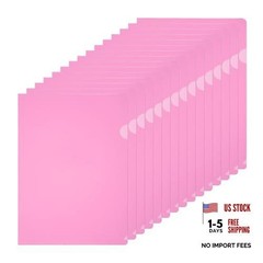 Pink A4 Plastic Folders – 15 Pack – 22x31cm – Clear – Project A4 (22x31cm)