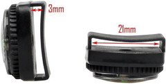 Hard Shell Liquid Filled Button Compass Set for Survival Watch Band Paracord Bra