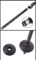 2x Trekking Poles 4-section Foldable Walking Hiking Sticks Anti-shock 7075 Alum