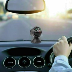 Adjustable Car Dashboard Compass – Portable Automotive Navigation Tool, Interior