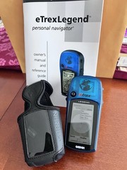 Garmin eTrex Legend GPS Handheld Personal Navigator With Owners Manual and Case
