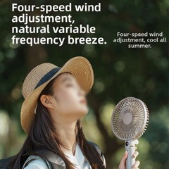 USB Powered Camping Fan 3000mAh Battery Foldable Tripod for stand for Outdoors
