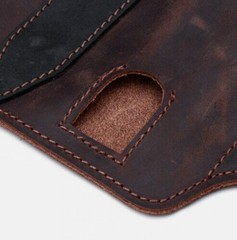 PU Leather man Sheath Multitool With Pen Holder Sheath EDC Pocket Organizer [