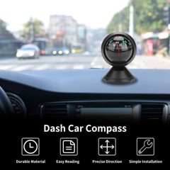 Dash Car Compass Precisely Auto Adjustable Boat Compass for Car Marine Boat Ship