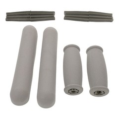 1 Set Durable Rubber Crutch Hand Grips and Armpit Replacement Pads for Walking