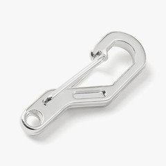 D Shaped Spring Snap Hook Carabiner 28mm for Keyrings Backpacks Gear Loops Zinc