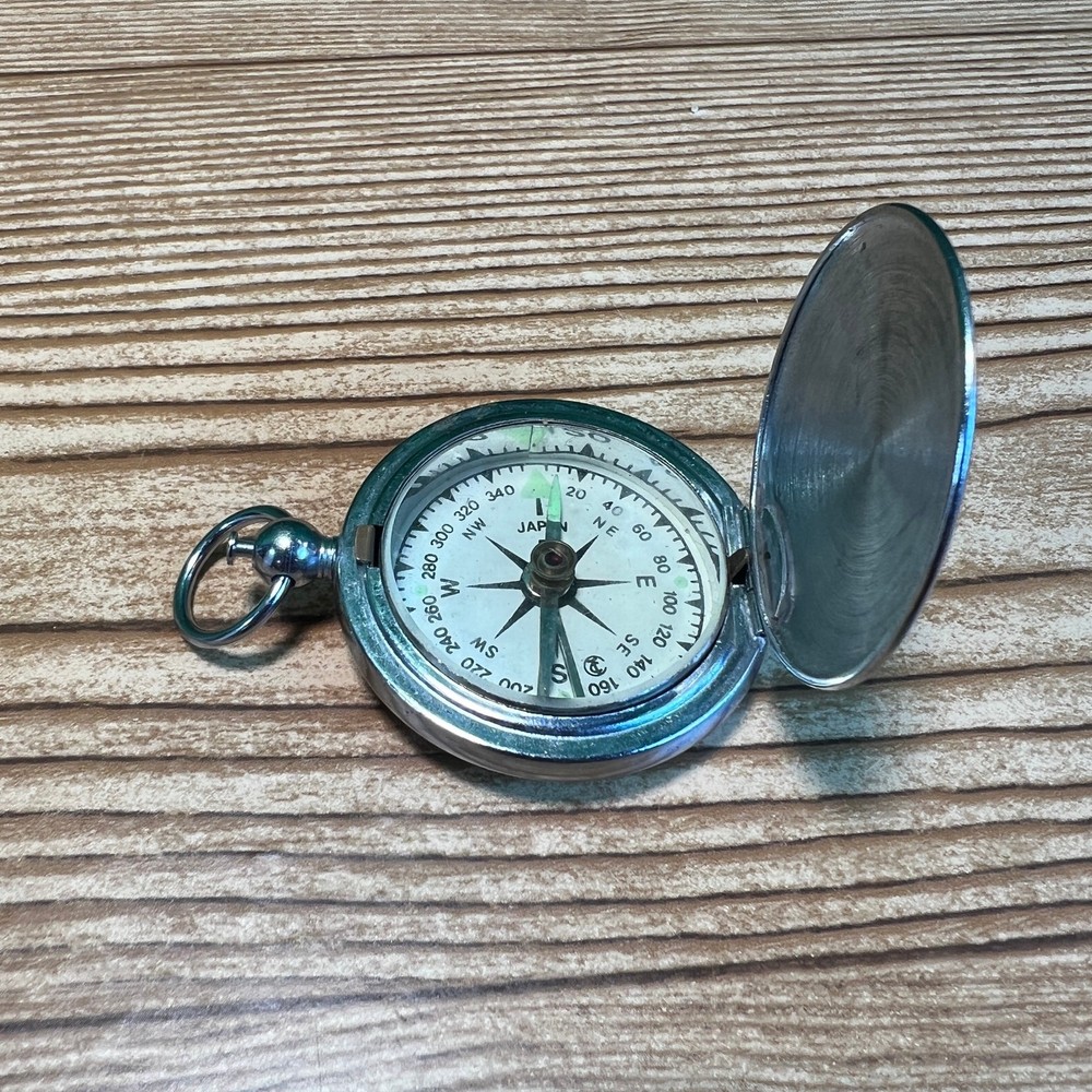 Vtg Japan Compass Magnetized Pointer Navigation Direction Hiking Camp Tool