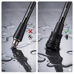 Trekking Poles for Seniors, 2 Pack Flip-Lock Adjustable Walking Sticks, 240g