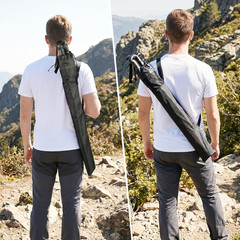 Portable Trekking Poles Carry Bag with Adjustable Shoulder Strap, Black