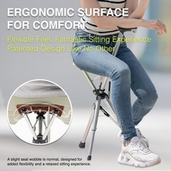 Ta-Da Chair, Portable Trekking Hiking Pole, Folding Walking Stick with Seat, …