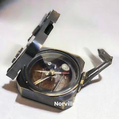 Maritime Antique Solid Brass Kelvin & Hughes 1917 Brunton Compass Vintage gift