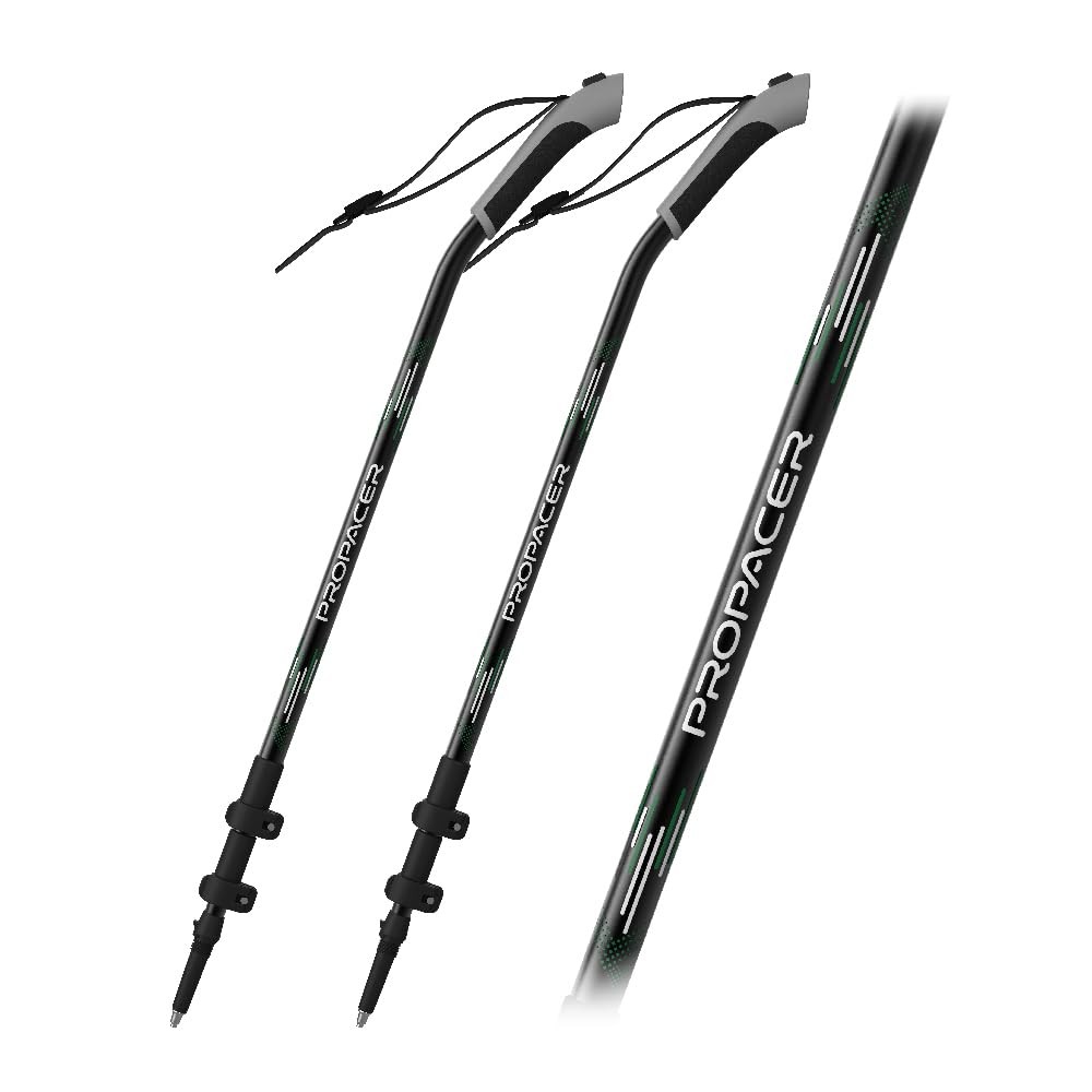 Ergo-Bend Trekking Poles – 1 Pair, Adjustable Hiking Sticks with Patented Goo…