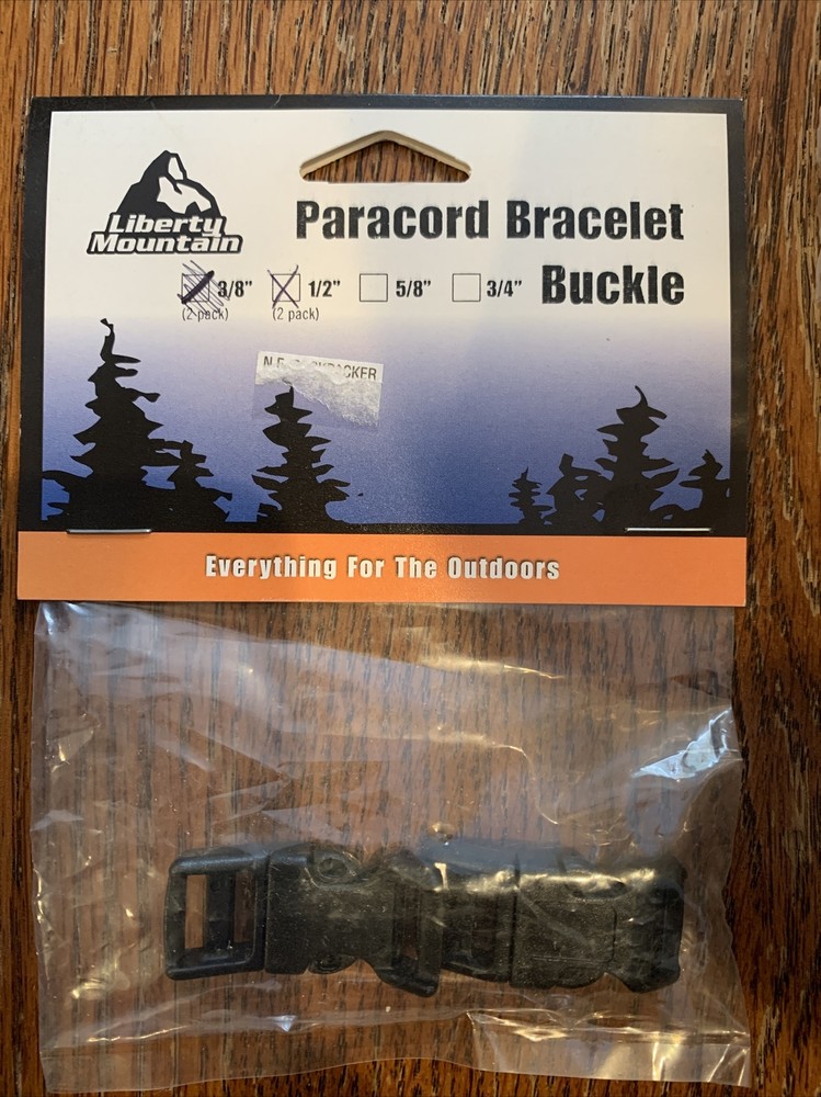 Package Of 2 Liberty Mountain Paracord Bracelet Buckles 1/2”
