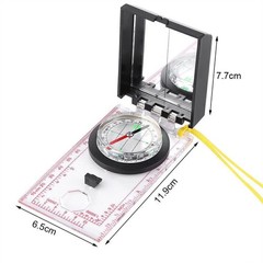 Multi functional Compass With Mapping Ruler and Mirror Emergency Kit For Outdoor