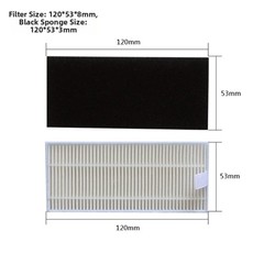 4 Replacement HEPA Filters for Neabot Q11 Robot Vacuum Cleaner Dual Layer