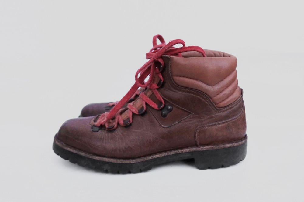 VINTAGE MB LIKE MEINDL DANNER HIKING BOOTS LEATHER HANDMADE ITALY 29cm