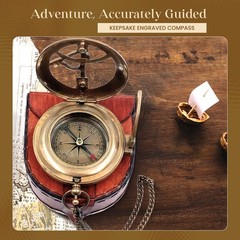 So You Can Sundial Compass Gift Hiking – Camping – Keepsake Engraved Compass …