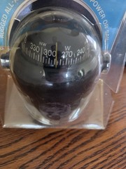 Nautical Marine Boat Compass No. 91 Skipper Aqua Meter Vintage Mountable USA