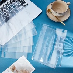 8Pcs A5 Clear Hardcover Protection Waterproof Transparent 8.54 x 12.09 inch