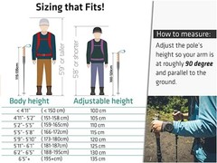 100-120cm for Height: 4‘11" to 5'10", TREK-Z Black