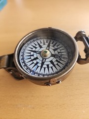 AM Authentic Models WWII Brass Compass, Made in India