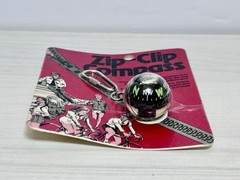 NEW Vintage ZIP-CLIP COMPASS Ball Keychain Liquid Filled Hiking Camping USA