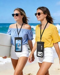 Floating Waterproof Phone Pouch 2 Pack, IP68 Waterproof Phone Case 7.2 inch