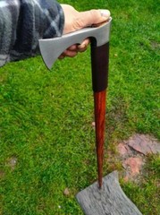 Walking Stick AXE ROSE Wood Handle Carbon Steel | Best Gift For Grand Parents gf