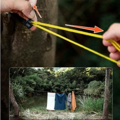 Adjustable Outdoor Clothes Drying Rope Portable Travel Line With Clip 35 Meter