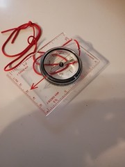 Compass Map plastic necklace
