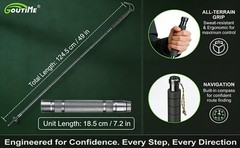 Trekking Pole Tactical Walking Stick, Multifunctional Lightweight Aircraft